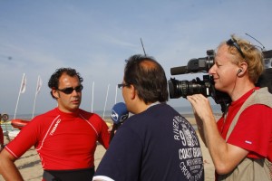 Hans tijdens interview